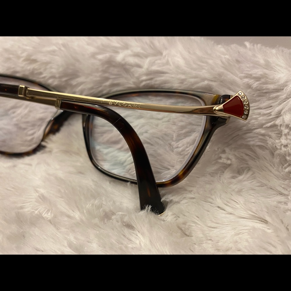Bvlgari authentic dark Havana frames